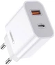 Мережевий зарядний пристрій REMAX RP-U68 на 20W з підтримкою Quick Charge 3.0 та USB Білий - зображення 2