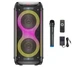 Bluetooth колонка караоке с подсветкой HOCO DS54 с микрофоном и пультом ДУ Black - изображение 6