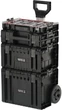 Skrzynie składane na narzędzia YATO 4 szt. 770x450x380 mm na kółkach do modułu 35B23B41G28W S12 (YT-09174) - obraz 1