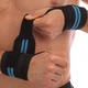 Бинты кистевые для жима (2шт) STRENGTH WRIST WRAPS MUTE 9097 (PL, эластан, l-58см, Черный-синий) (9097_Черный-синий) - изображение 2