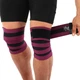 Коленные бинты для приседаний (2шт) BUNDLED KNEECAP EZOUS A-10 (PL, р-р: 170х8см, вес уп. 380гр, черно-фиолетовый) (A-10_Черно-фиолетовый) - изображение 4