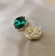 Серьги бижутерия "Зеленые камни" jeweston Золотистые - изображение 6