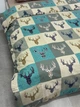 Комплект постільної білизни Ecotton Полуторний 147 x 210 см 29345/3 Олені на зеленому Ecotton Фланель (2100024286003) - зображення 10