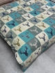 Комплект постільної білизни Ecotton Полуторний 147 x 210 см 29345/3 Олені на зеленому Ecotton Фланель (2100024286003) - зображення 11