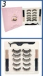 Набір вій Magnetic Eylashes 5 пар + 2 магнітні підводки + пінцет 003N - зображення 3