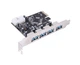 Контролер B00158 PCI-E USB3.0 4ext Molex VIA RTL - зображення 1
