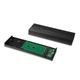 Внешний карман корпус для SSD CHIEFTEC M.2 NVME SATA USB 3.2 Gen2 Type-C металл Black (CEB-M2C-TL) - изображение 2