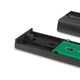 Внешний карман корпус для SSD CHIEFTEC M.2 NVME SATA USB 3.2 Gen2 Type-C металл Black (CEB-M2C-TL) - изображение 4