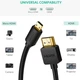Кабель HDMI Ugreen HD127 microHDMI to HDMI, 1.5 m, v2.0 UltraHD 4K-3D Black 30102 - изображение 3