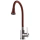 Смеситель для кухни Globus Lux Wien излив с гибким изливом, хром/коричневый (SBT2-203SA-R10) - изображение 4