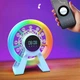 Акумуляторний нічник-Bluetooth колонка з годинником, будильником і RGB підсвічуванням - зображення 3