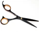 Ножиці перукарські професійні "ДенІС professional" AQ01-55H black (hand made) - зображення 4