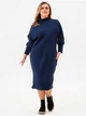 Платье миди осеннее женское Garne Brenda 3042488 2XL-3XL Синее (GR2000003046928) - изображение 1