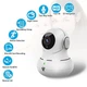 Бездротова Wi-Fi домашня камера безпеки Littlelf 1080P Indoor Pets Білий - зображення 12