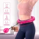 Hula Hoop хулахуп, регульований фітнес-обруч з гравітаційною кулею 360. Рожевий. - зображення 13
