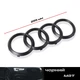 Значок передний логотип кольца для Audi A4 A6 A7 A8 Q2 Q3 Q5 Q7 Q8 E-TRON ЧЕРНЫЙ МАТ 285 мм 4H0-853-605-B - изображение 1
