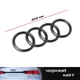 Значок задний логотип кольца для Audi A3, A4, A6, A7, A8, Q2, Q3, Q5, Q7, Q8, E-TRON ЧЕРНЫЙ МАТ 202 мм 4G9-853-742-2ZZ - изображение 1