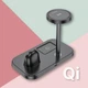 Бездротова зарядка Qi Borofone BQ29 зарядна станція для телефонів навушників смарт годинників, Чорна - зображення 1