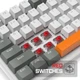 Ультракомпактна MAMBASNAKE K3 Pro Mini дротова 100-клавішна механічна клавіатура з RGB, кабель USB Type-C. Червоні світчі. Колір - Білий. Розкладка ( ENG - UA ) - зображення 2