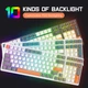 Ультракомпактна MAMBASNAKE K3 Pro Mini дротова 100-клавішна механічна клавіатура з RGB, кабель USB Type-C. Червоні світчі. Колір - Білий. Розкладка ( ENG - UA ) - зображення 6