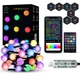 Светодиодная музыкальная смарт rgb гирлянда юсб разноцветные матовые шарики Elite Lux новогодняя smart диодная лента лампочки с Bluetooth приложением водостойкая подсветка с микррофоном USB 10 метров - изображение 1