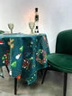 Скатертина Різдвяна бавовна 150x220 зелена - зображення 3