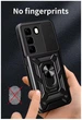 Чехол Camshield c кольцом-подставкой на Infinix Hot 50 (4G) X6882 / black - изображение 7