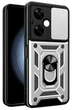 Чехол Camshield c кольцом-подставкой на OPPO A3x (4G) / silver - изображение 1