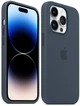 Чехол силиконовый противоударный Silicone Case with MagSafe для Apple Iphone 14 Pro (6.1") Storm Blue - изображение 13
