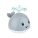 Игрушка детская для ванной Spray water bath toy кит с фонтаном, световыми и звуковыми эффектами на аккумуляторе зарядка от USB Серый - изображение 1