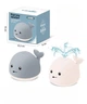 Игрушка детская для ванной Spray water bath toy кит с фонтаном, световыми и звуковыми эффектами на батарейках Белый - изображение 10
