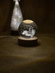 Ночник хрустальный шар 3D в комнату ночной светильник в детскую для ребенка новогодний merry christmas Зимняя избушка Елка Рождество от USB - изображение 3