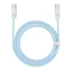 Кабель Baseus Dynamic Series Fast Charging Data Cable Type-C to Type-C 100W 2m Blue (CALD000303) - изображение 1