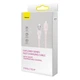 Кабель Baseus Explorer Series Fast Charging Cable with Smart Temperature Control Type-C to iP 20W 1m Pink (CATS010204) - изображение 2