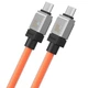 Кабель Baseus CoolPlay Series Fast Charging Cable Type-C to Type-C 100W 1m Orange (CAKW000207) - изображение 5