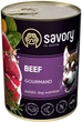 Влажный корм для собак Savory с говядиной 400 г - изображение 1