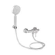 Змішувач для душу Lidz Aria 010 (з душовим гарнітуром) (k35) LDARI010NKS43361 Nickel - изображение 1
