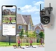 Уличная WiFi IP камера Besder A8Q 8Мп 2 независимых объектива черная - изображение 2