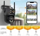 Уличная WiFi IP камера Besder A8Q 8Мп 2 независимых объектива черная - изображение 6