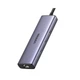 USB Хаб UGREEN Type-C to HDMIx1+USB3.0x3+PDx1+RJ45x1 Multifunctional Adapter Grey (UGR-15598) - зображення 1