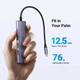 USB-Хаб UGREEN Type-C to 3xUSB3.0+HDMI+Type-C Multifunction Adapter Grey (UGR-15597) - изображение 8
