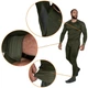 Термобелье Camotec Polarheat QS Pro 2.0 на флисе кофта + штаны олива меланж размер M - изображение 4
