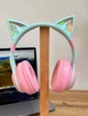 Наушники с кошачьими ушками CATEAR JST-BT035C (Green-Pink) - изображение 8