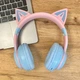 Наушники с кошачьими ушками CATEAR JST-BT035C (Blue-Pink) - изображение 2