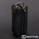 Кожаная ключница Bretton Black Edition мягкая натуральная кожа PR-230801-37822 черный - изображение 3