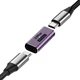 Перехідник адаптер OTG USB Type-C F/F LED (USB 4.0, 40Gbps, 240W, 8K) Metal Type-2 (48652) - зображення 4