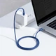 Кабель Baseus Crystal Shine Series Fast Charging Cable Type-C to Type-C 100W 1.2m CAJY000603 Blue - изображение 6