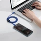 Кабель Baseus Crystal Shine Series Fast Charging Cable Type-C to Type-C 100W 1.2m CAJY000603 Blue - изображение 7