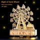 3D пазл деревянный ROBOTIME Mechanical 3D Musical Ferris Wheel Музыкальное Колесо Обозрения LG911 - изображение 8