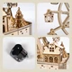 3D пазл деревянный ROBOTIME Mechanical 3D Musical Ferris Wheel Музыкальное Колесо Обозрения LG911 - изображение 9